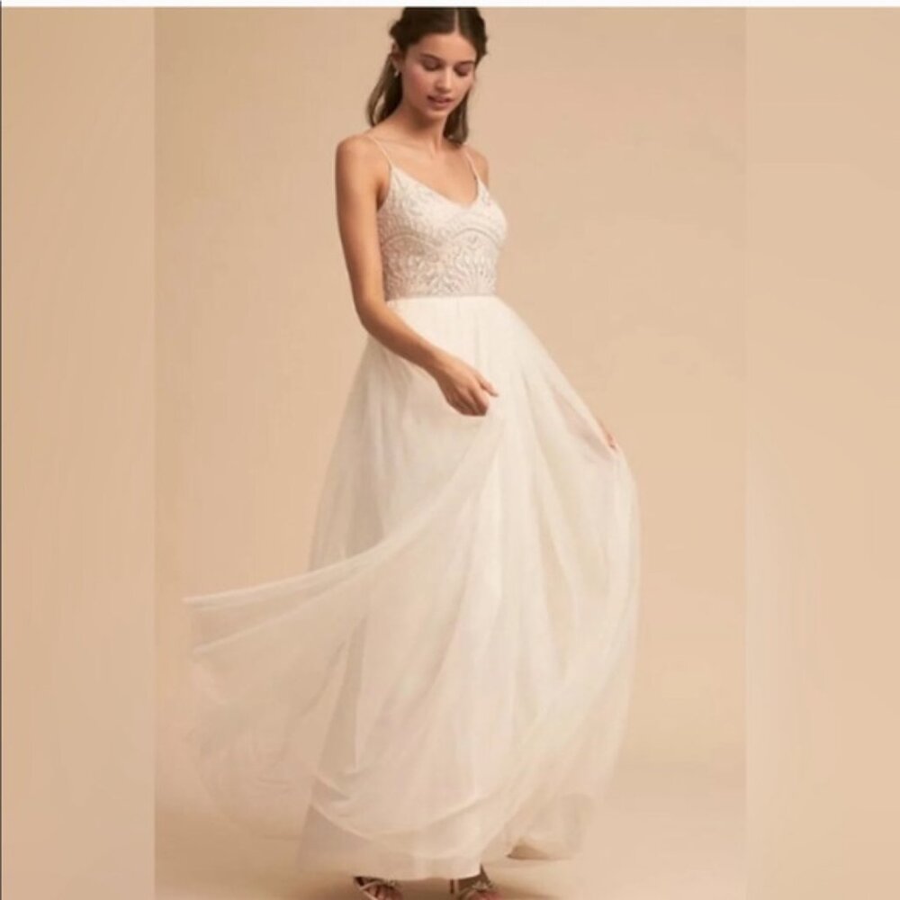 Anthropologie x Adrianna Papell Wedding Dress – Size 2